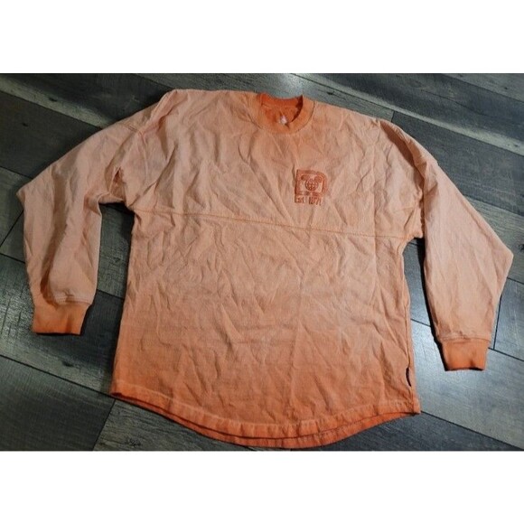 Disney Parks Walt Disney World Orange Peach Coral Ombre Glitter Spirit Jersey XS - Picture 6 of 10